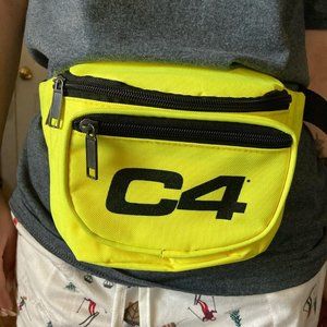 C4 yellow nylon adjustable Fanny pack